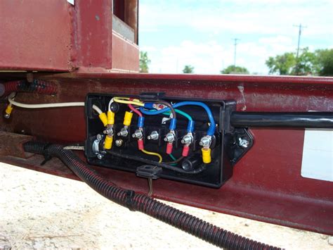 semi truck electrical junction box|4 wire trailer junction box.